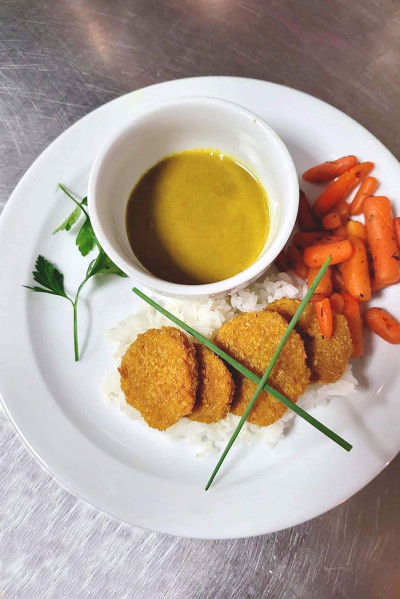 A plated meal