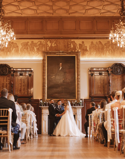 A wedding in Trades Hall